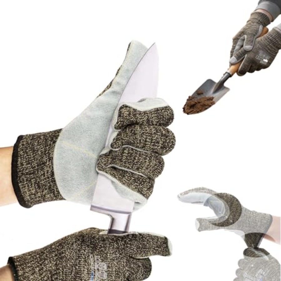 Leveling Leatherworking - Gants de travail pour le jardinage