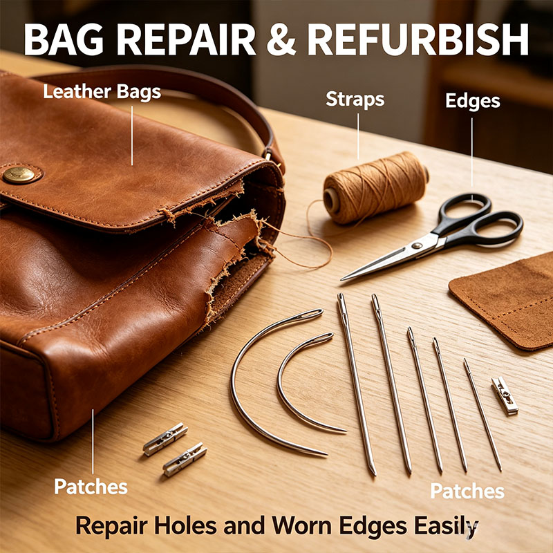 Leatherwork Hand Sewing Needles - Kit d'aiguilles à coudre à la