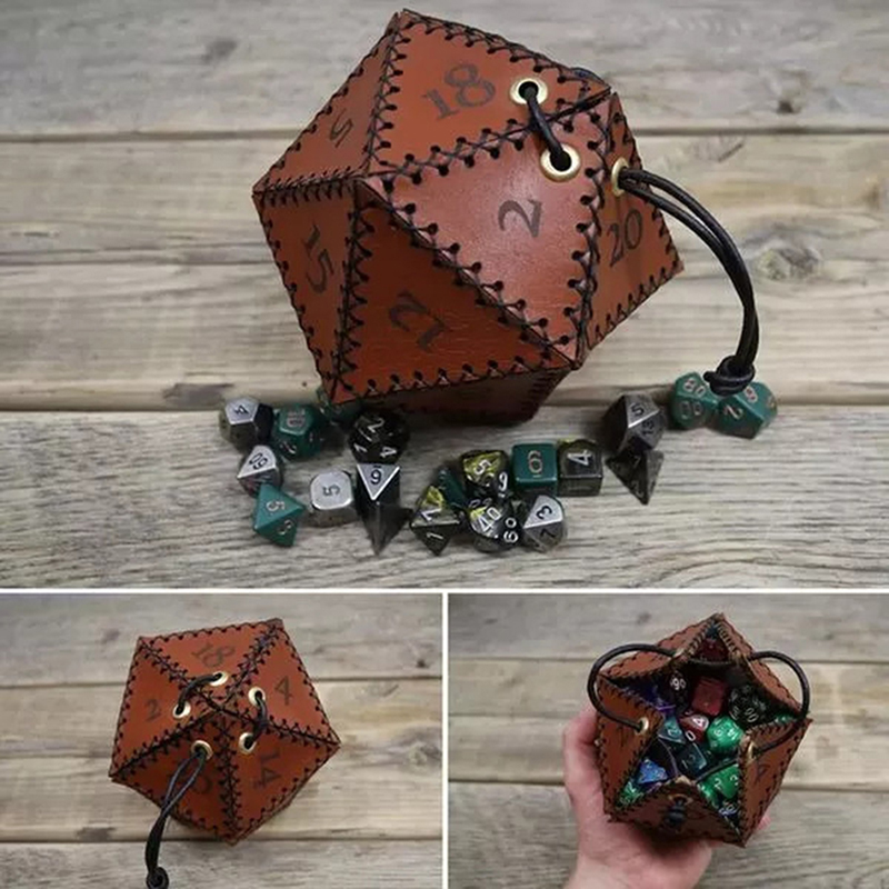 Leatherwork Ideas - Nouveau sac à dés en cuir