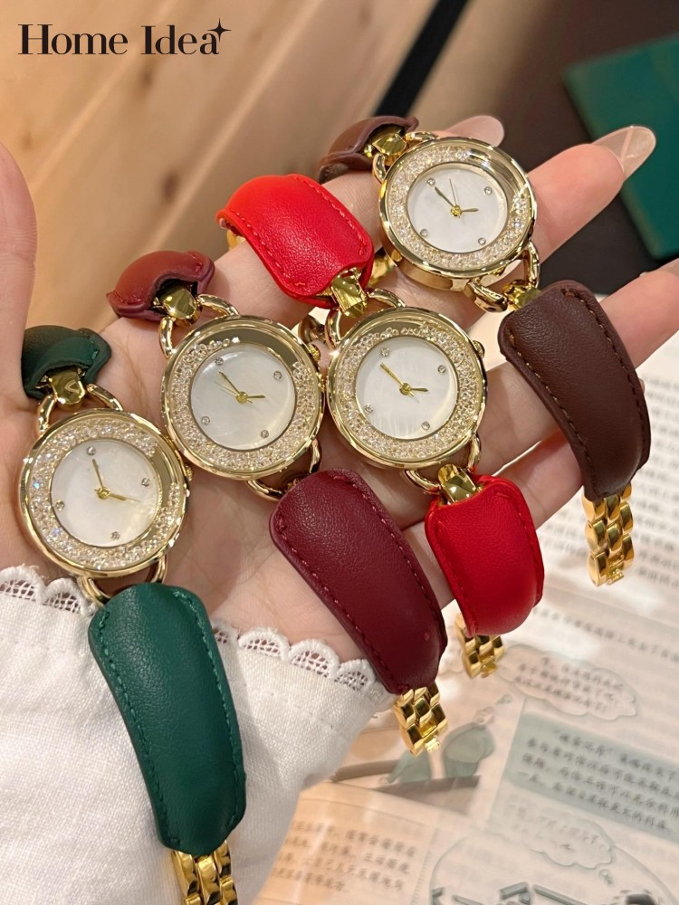 Leatherwork Ideas - Montre élégante pour femmes, bracelet en