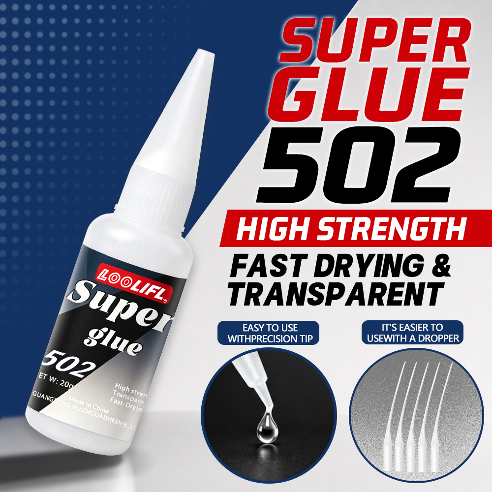 Leather Working - Loolifl-502-20Ml Adhésif cyanoacrylate transparent instantané à