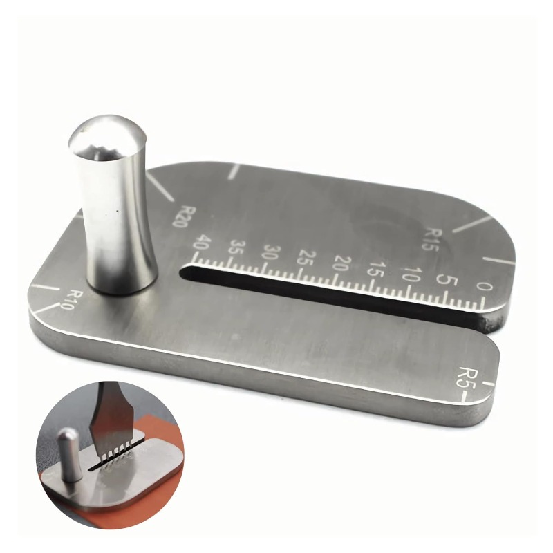 Leatherwork Ruler - Outil de découpe manuel en acier