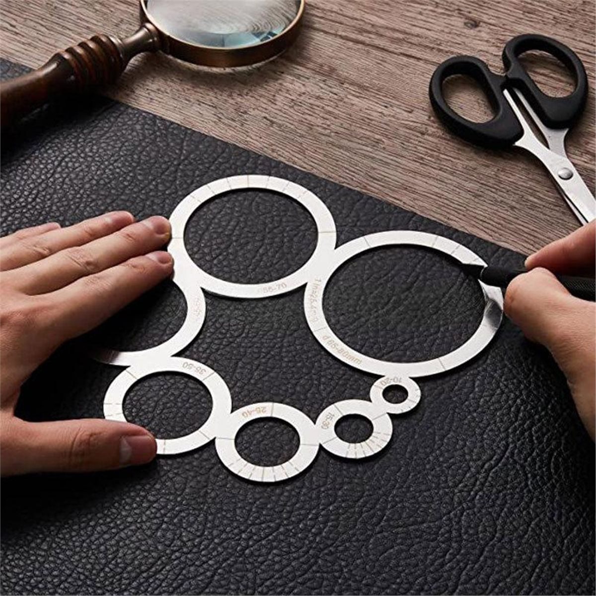 Leatherwork Ruler - Règle de découpe d'angle pour le