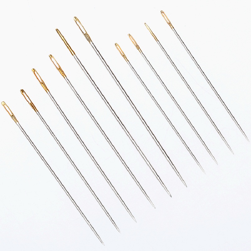 Leatherwork Hand Sewing Needles - 10 pièces tailles assorties maroquinerie aiguilles