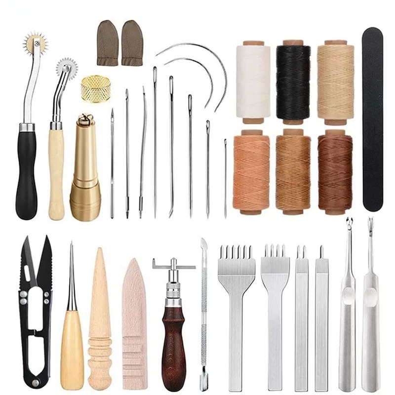 Leatherwork Hole Punch - Kit de 25 outils de travail