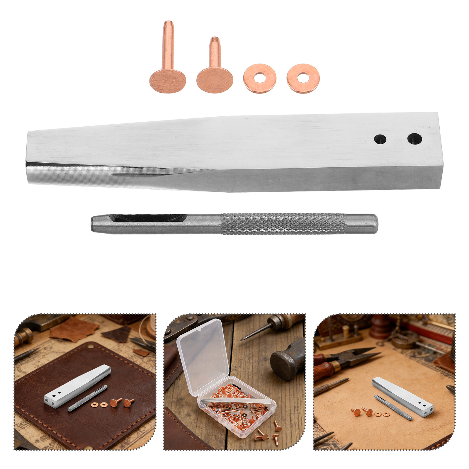 Leatherwork Rivet Setter - Kit d'outils de pose de rivets
