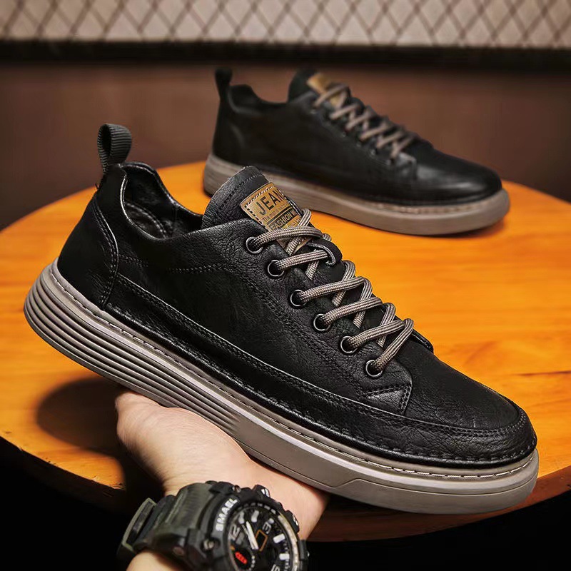 Leveling Leatherworking - Chaussures en cuir décontractées 2025 printemps