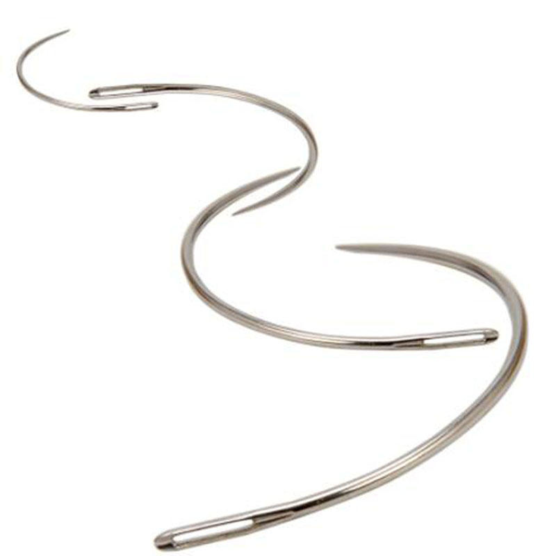 Leatherwork Hand Sewing Needles - Kit de 4 aiguilles courbées à