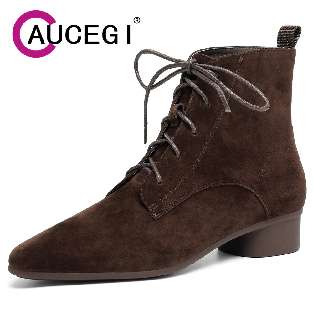 Leatherwork Manual - Aucegi Bottines Simples en Daim pour