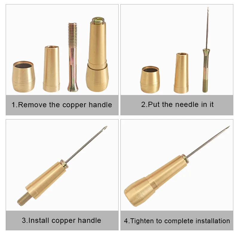 Kit de couture en cuir avec po - Leatherwork Needles avis et prix