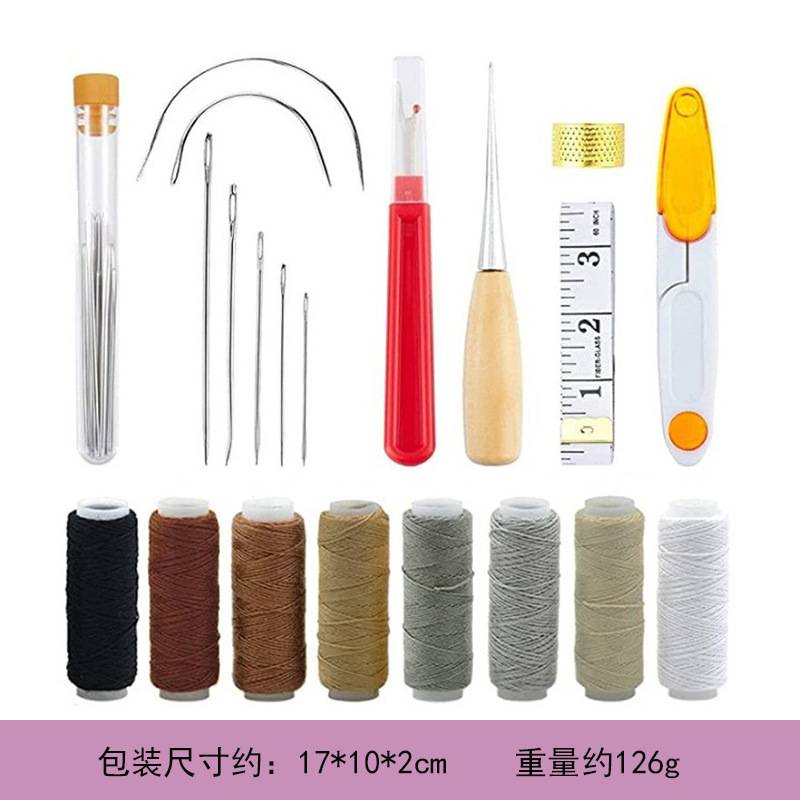 Kit de travail du cuir avec ai - Leatherwork Hand Sewing Needles avis et prix