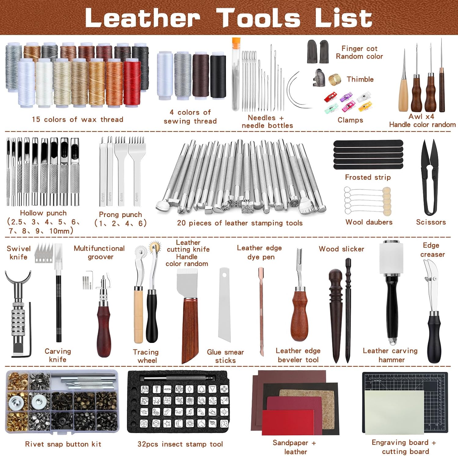 Kit d'outils de maroquinerie p - Leather Working avis et prix