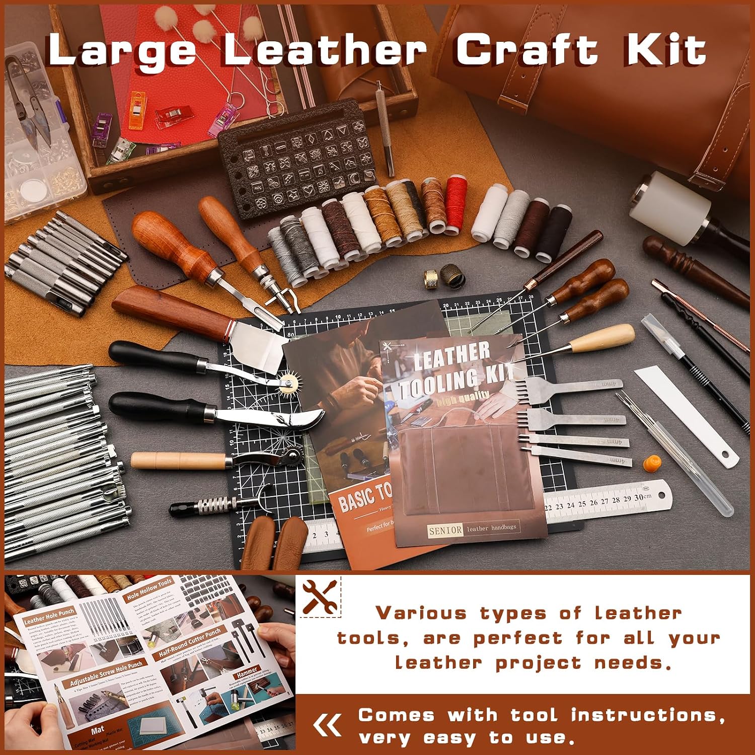 Kit d'outils de maroquinerie p - Leather Working avis et prix