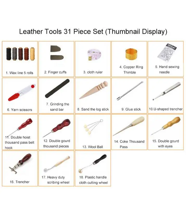 Kit d'outils professionnels d' - Leatherwork Hand Sewing Needles avis et prix
