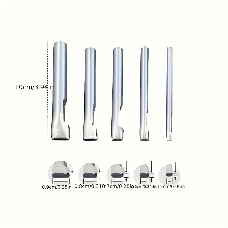 Lot de 5 poinçons ovales en cu - Leatherwork Hole Punch avis et prix