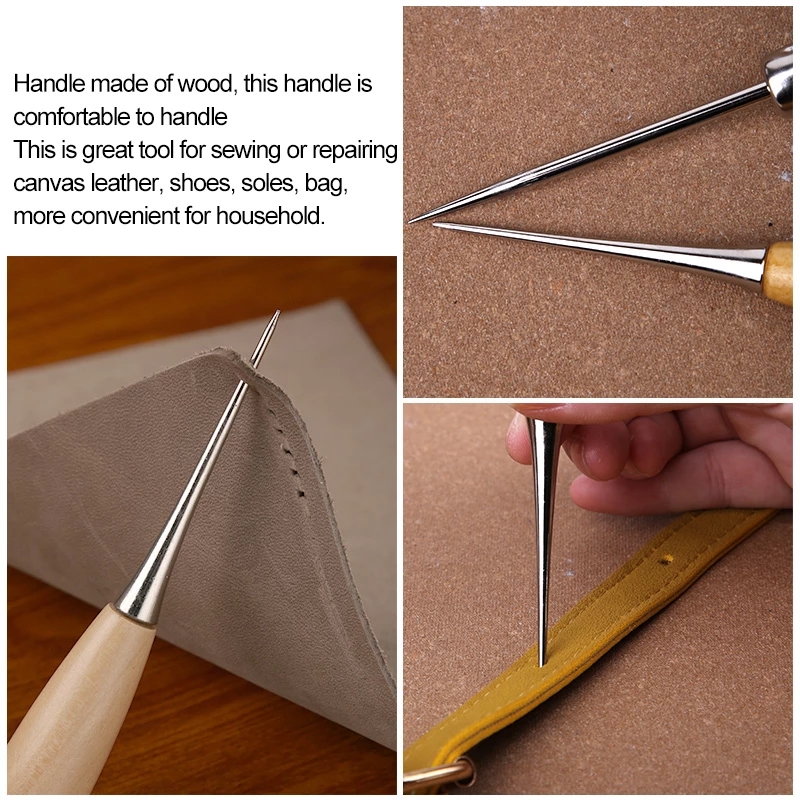 Lot de 2 poinçons à manche en  - Leatherwork Hand Sewing Needles avis et prix