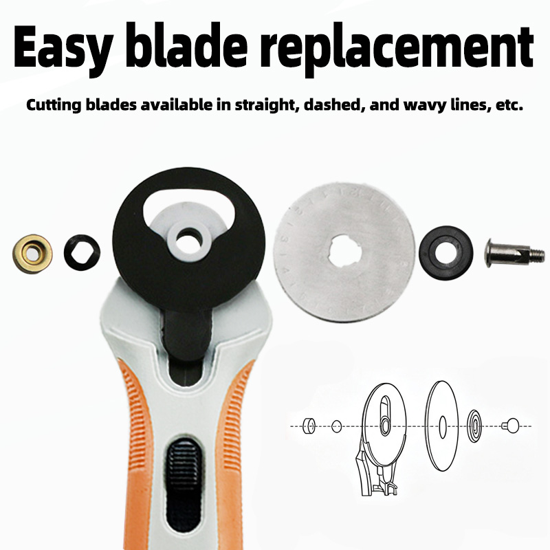 Cutter rotatif de 45 mm, coute - Leatherwork Knife avis et prix