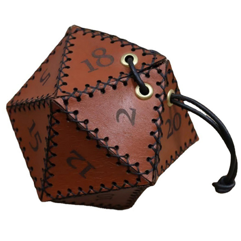 Sac à dés polygonal en cuir D2 - Leatherwork Ideas avis et prix