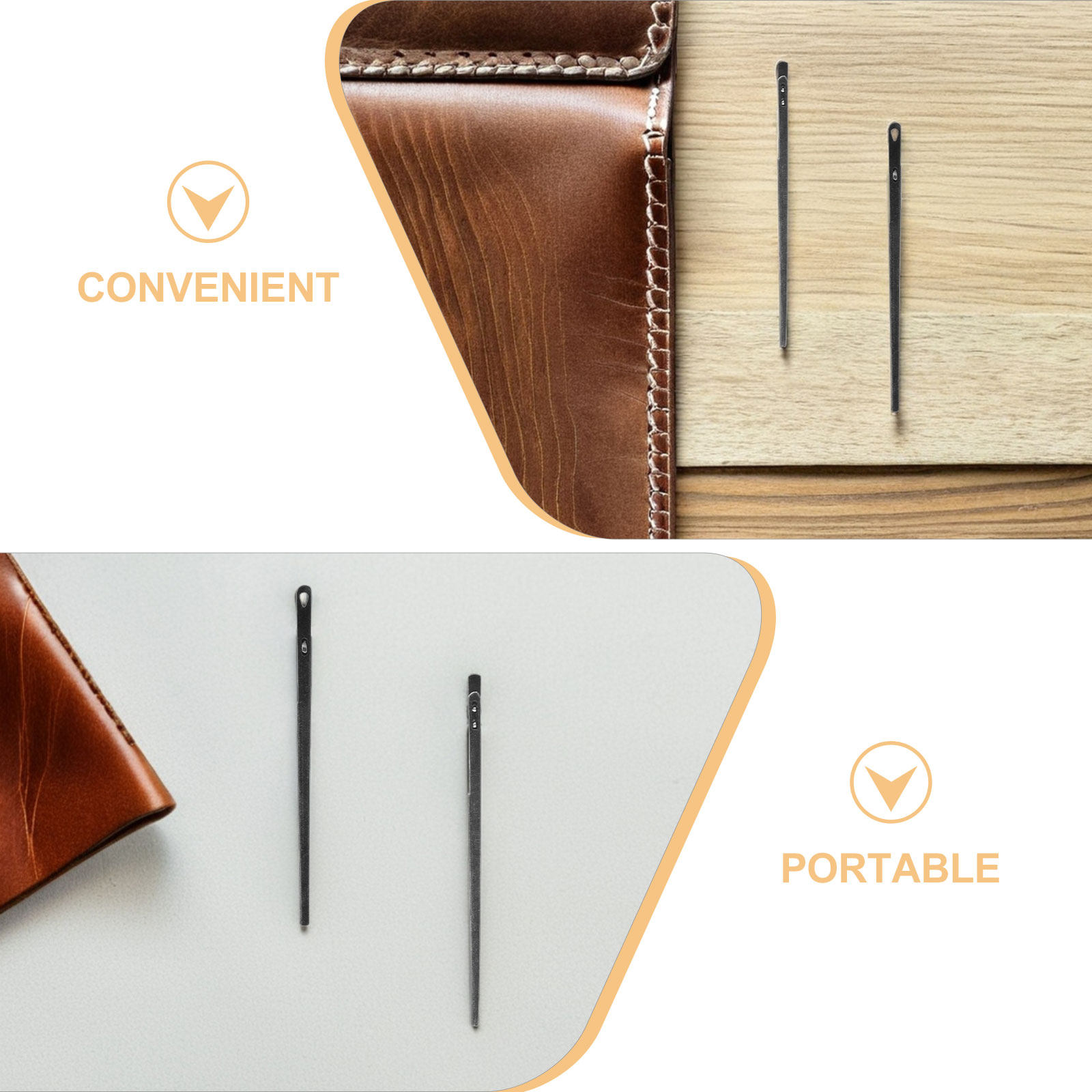 8 Aiguilles en Acier Courbées  - Leatherwork Hand Sewing Needles avis et prix