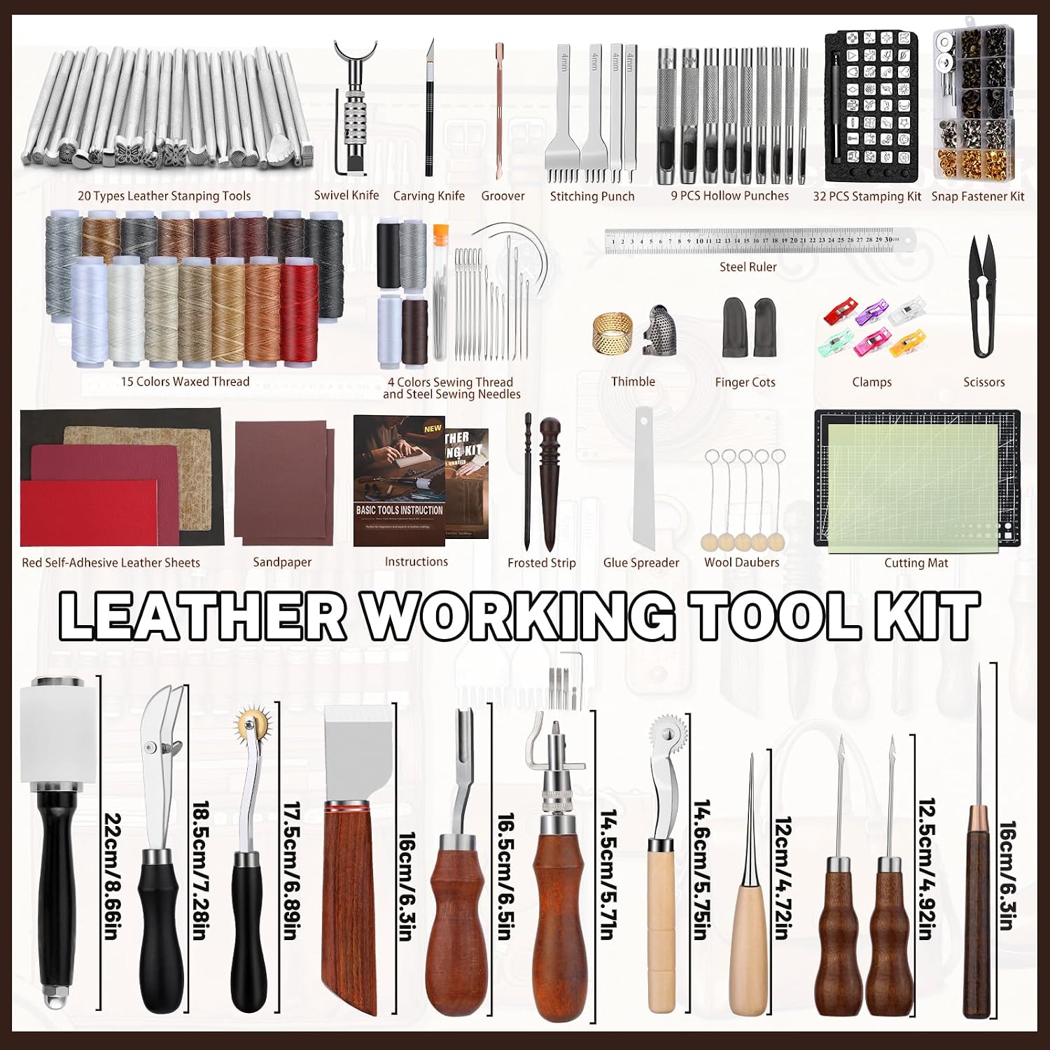 Kit de travail du cuir, outils - Leather Working avis et prix