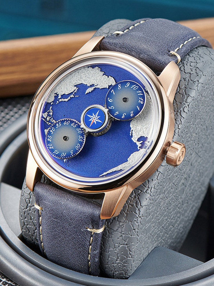 Montre-bracelet mécanique auto - Leatherwork Ideas avis et prix