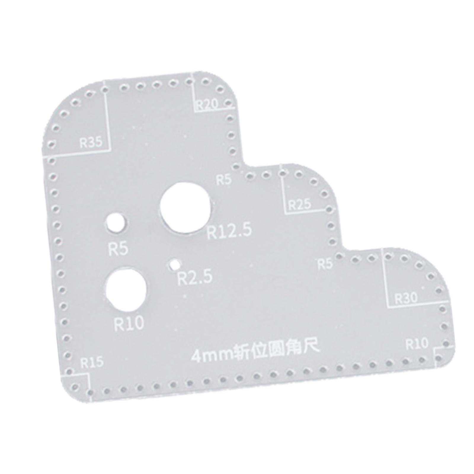 Gabarit en acrylique pour trav - Leatherwork Ruler avis et prix
