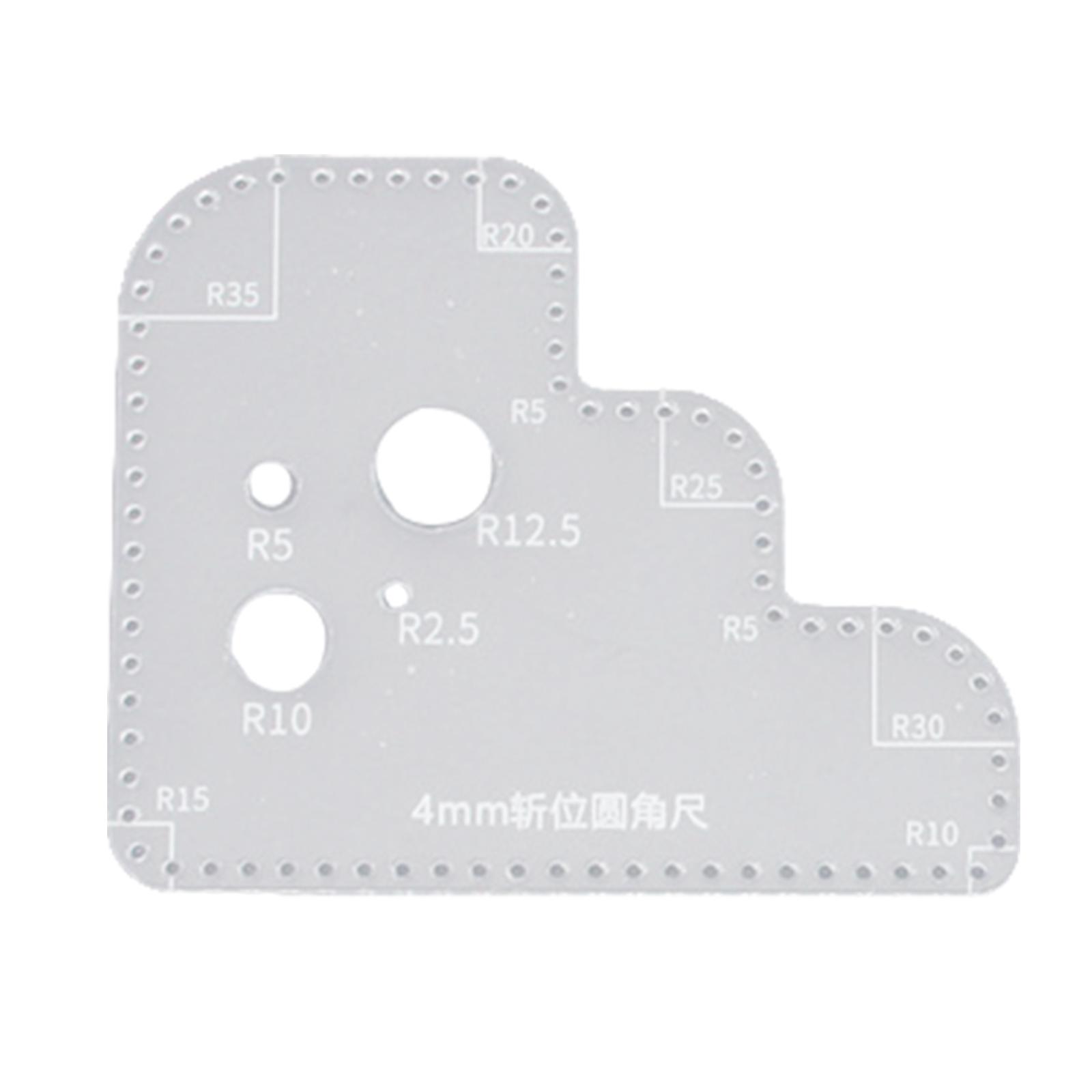 Gabarit en acrylique pour trav - Leatherwork Ruler avis et prix